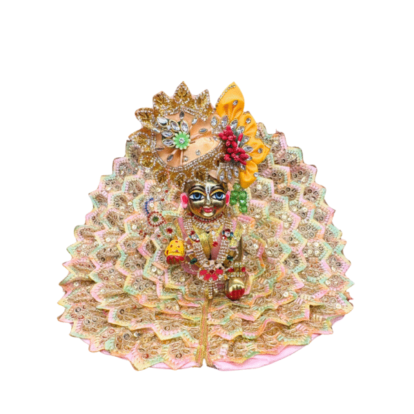 Soft Bloom Embroidered Kanha Dress