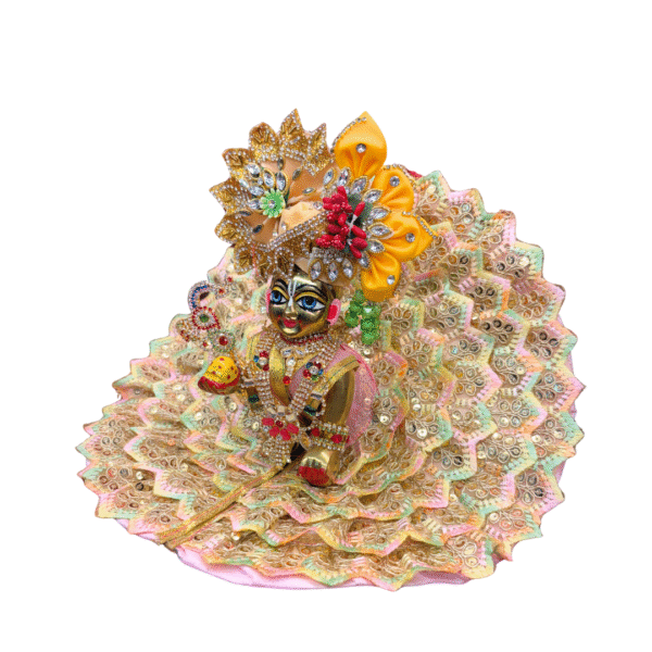 Soft Bloom Embroidered Kanha Dress - Image 2