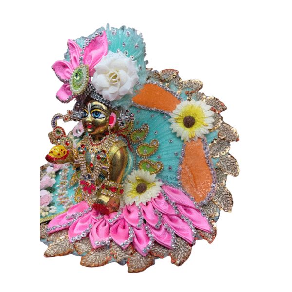 Floral Bliss Krishna Ji Dress - Image 3
