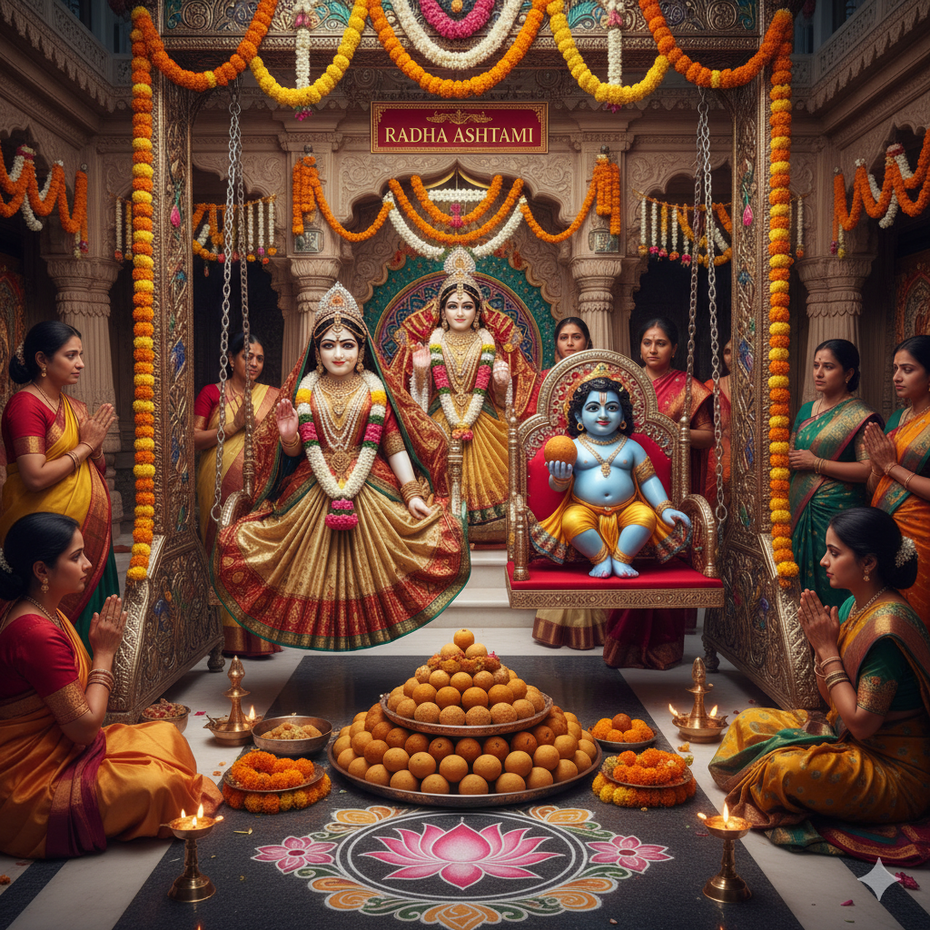 Radha Ashtami and Laddu Gopal Ji