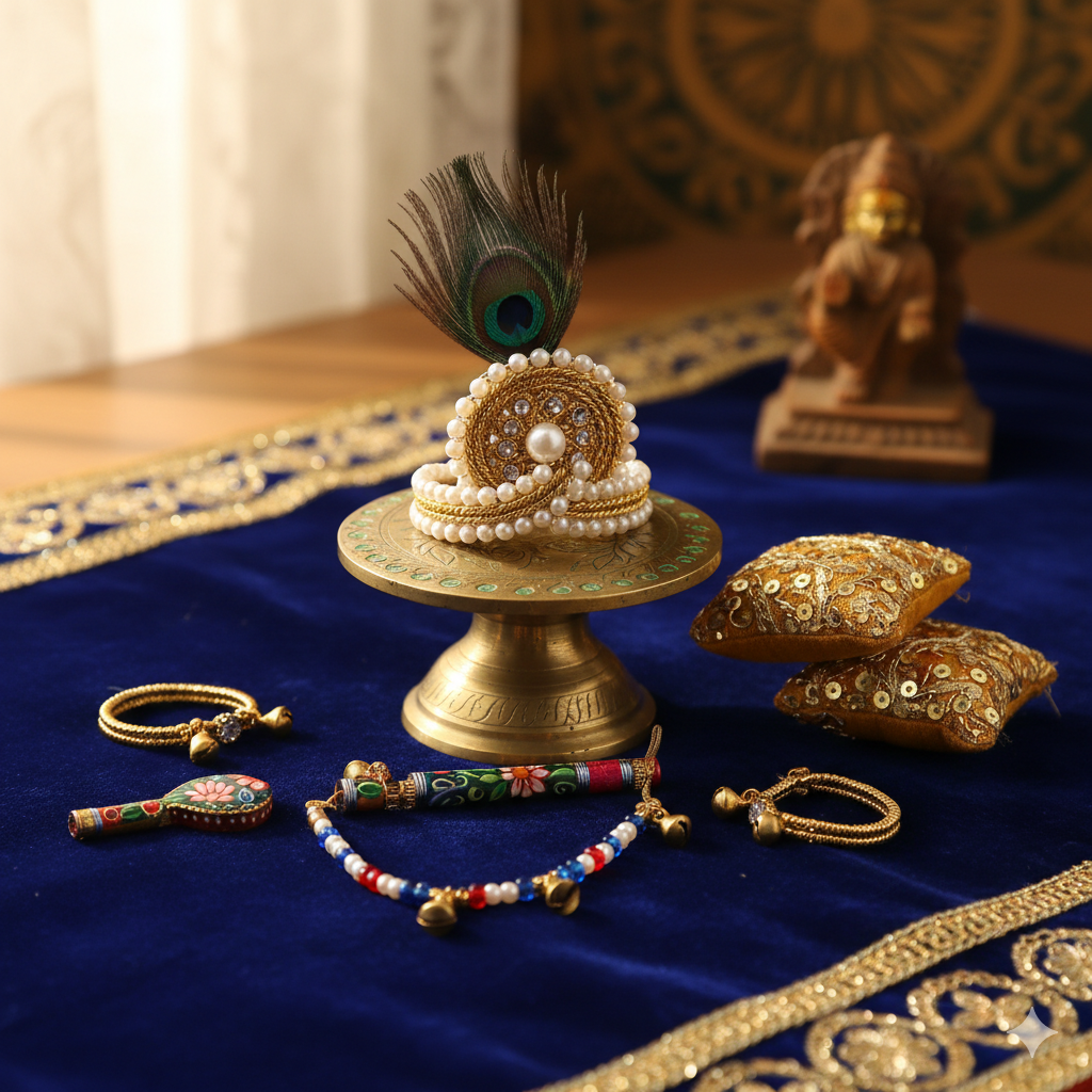 Handcrafted Laddu Gopal Accessories