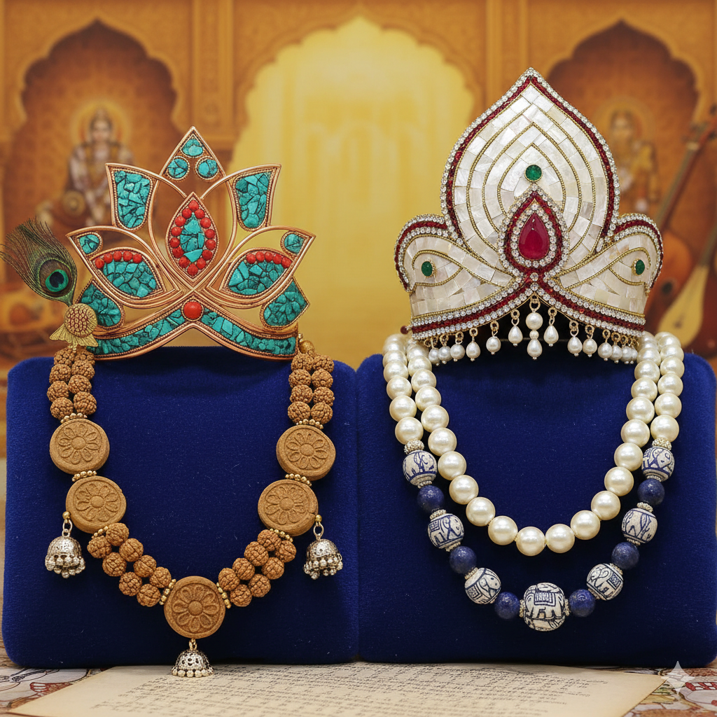 Laddu Gopal Mukut and Mala