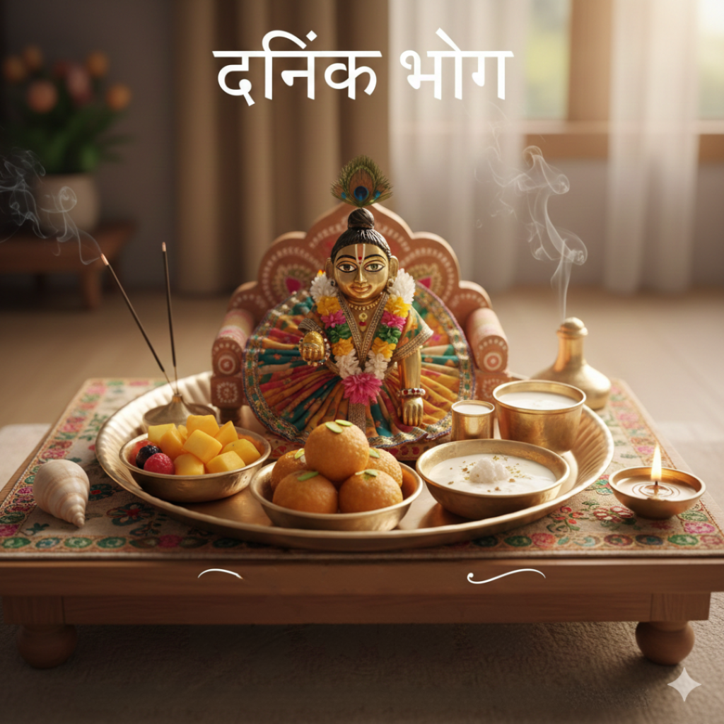 Daily offerings for Laddu Gopal Ji