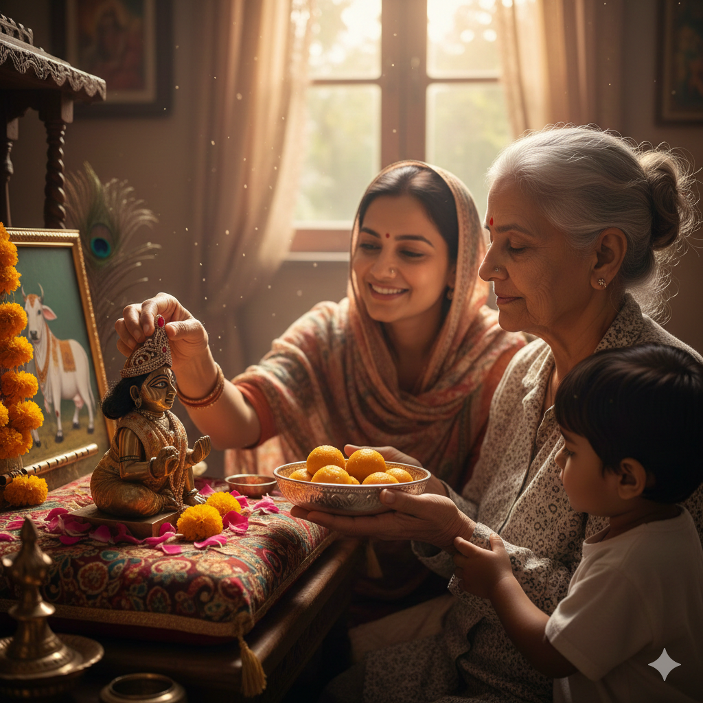 Divine Bond with Bal Krishna