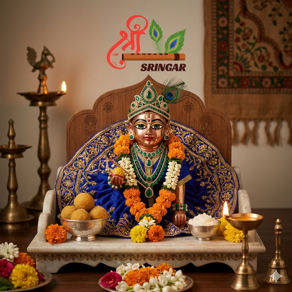 Krishna shringar color symbolism