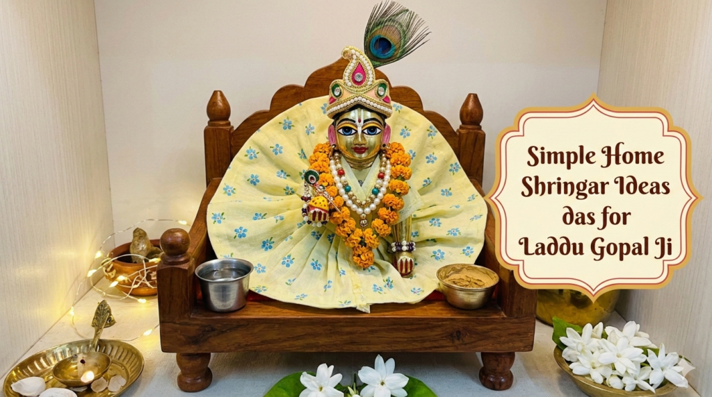 Simple Krishna Idol Shringar