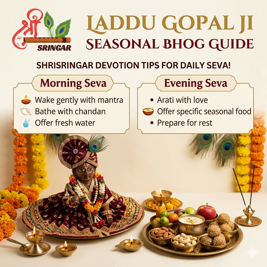 Seasonal bhog for Krishna