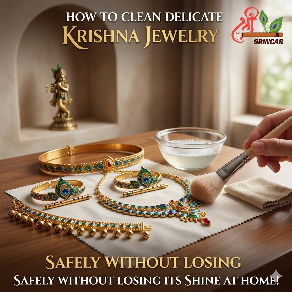 Maintain Krishna Jewelry Shine